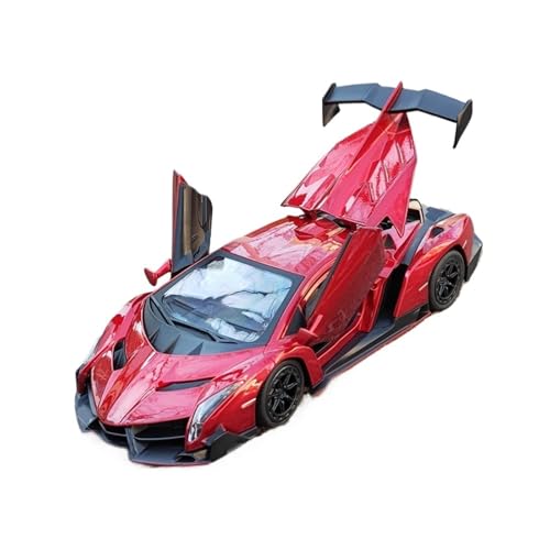 RLIUFEI Für 1:24 Original Simulation Legierung Auto Modell Ornamente Junge Sammlung Metall Spielzeug Auto(Red) von RLIUFEI