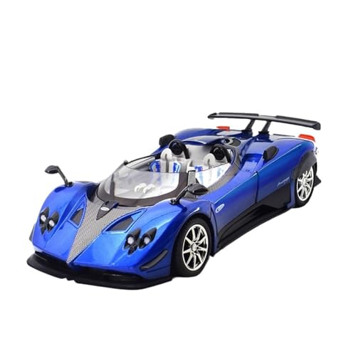 RLIUFEI Für 1:24 Pajiani Simulation Alloy Supercar Automodell Legierung Druckguss Sportwagen Mit Regenerativem Sound Und Licht(Blue) von RLIUFEI