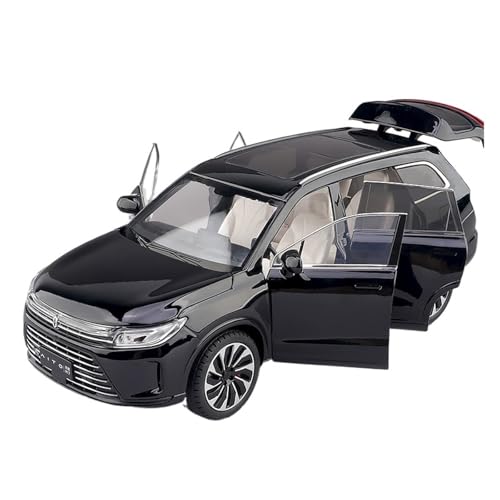 RLIUFEI Für 1:24 Sailes Wenjie M7 Legierungsautomodell, Neues Energiesimulations-Elektrofahrzeug-Rückgabemodell(Black) von RLIUFEI