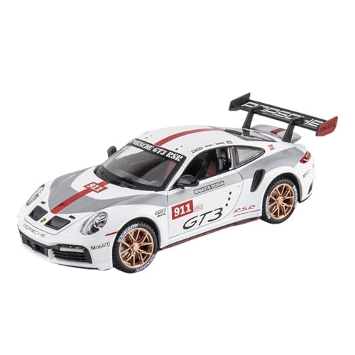 RLIUFEI Für 911GT3 Track Version Auto Nachahmung Echte Legierung Auto Modell Sportwagen Ornamente(Gray) von RLIUFEI