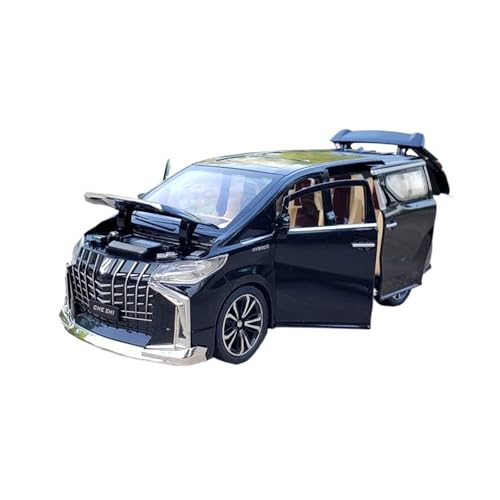 RLIUFEI Für Alphard MPV 1:24 Legierung Automodell Hat Sound Und Licht Pullback-Funktion Und Kann Als Display-Ornament Verwendet Werden(Black) von RLIUFEI