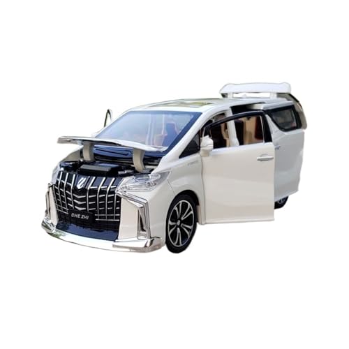 RLIUFEI Für Alphard MPV 1:24 Legierung Automodell Hat Sound Und Licht Pullback-Funktion Und Kann Als Display-Ornament Verwendet Werden(White) von RLIUFEI