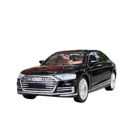 RLIUFEI Für Audi A81:24 Sound Und Licht Pull Back MetalSimulation Legierung Auto Modell Ornamente(Black) von RLIUFEI