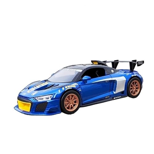 RLIUFEI Für Audi R8 GT21:24 Viertüriges Sound- Und Licht-Pullback-Simulations-Metallautomodell(Blue) von RLIUFEI