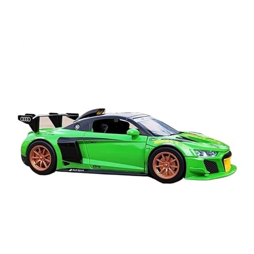 RLIUFEI Für Audi R8 GT21:24 Viertüriges Sound- Und Licht-Pullback-Simulations-Metallautomodell(Green) von RLIUFEI