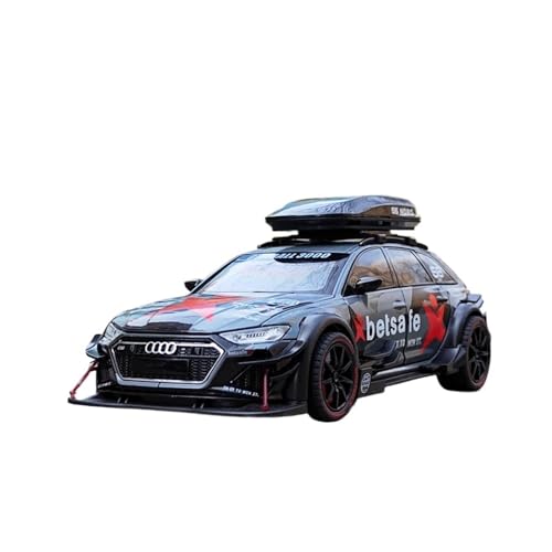 RLIUFEI Für Audi RS6 Modifizierte Version 1:24 Simulation Legierung Auto Modell Ornamente Sammlung Metall Auto(Chrome) von RLIUFEI