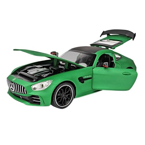 RLIUFEI Für Benchi AMG 1:24 Alu-Automodell, Pullback-Sound Und Licht, Vierrad-Stoßdämpfer, Vorderradlenkung(Green) von RLIUFEI