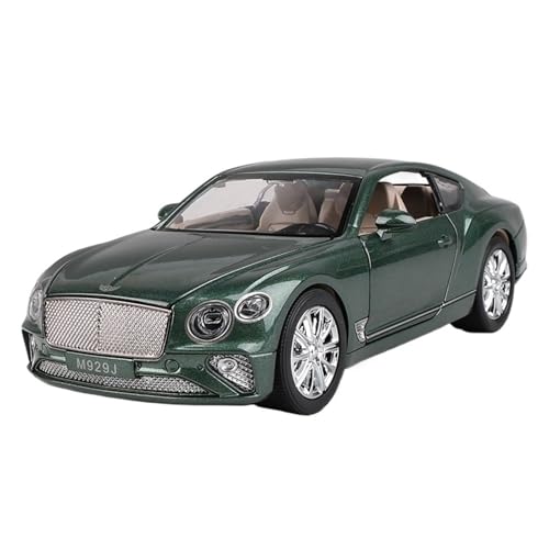 RLIUFEI Für Bentley Continental GT Sportwagenmodell 1:24 Sound Und Licht Hintertüröffnung Modell Ornamente(Chrome) von RLIUFEI