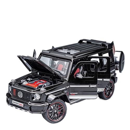 RLIUFEI Für Brabus Mercedes-Benz G-Klasse Legierung Automodell 1:24 Offroad-Automodell(Black) von RLIUFEI