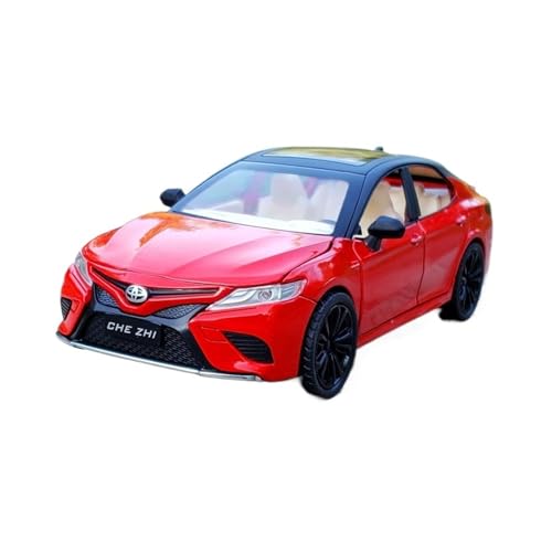 RLIUFEI Für C1: 24 Camry Luxus-Limousinenautomodell Viertüriges Sound- Und Lichtsimulationsauto Aus Metall(Red) von RLIUFEI