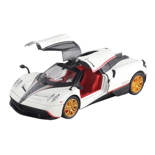 RLIUFEI Für Chinesische Drachen 1:24 Simulation Legierung Spielzeug Auto Kleine Auto Modell Simulation Sport Auto Ornamente Sammlung(White) von RLIUFEI