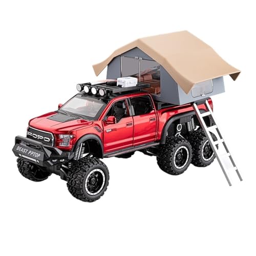 RLIUFEI Für Ford Raptor F150 1:24 Legierung Auto Modell Ornamente Sammlung(Red) von RLIUFEI