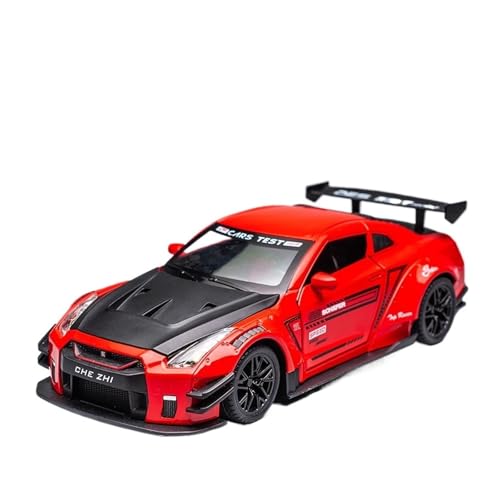 RLIUFEI Für GTR1:24 Legierungs-Supersportwagen-Modellsimulations-Legierungsdruckguss-Multifunktions-Swing-Back-Auto(Red) von RLIUFEI