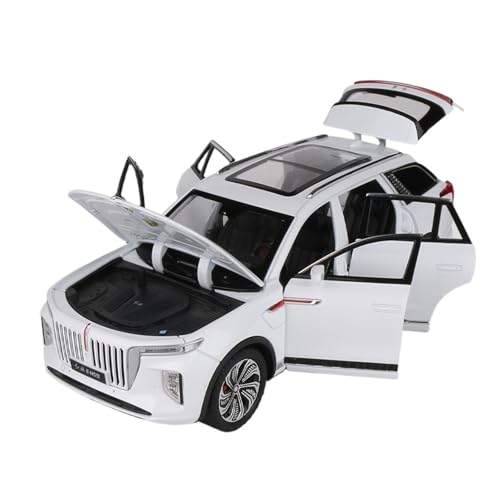 RLIUFEI Für Hongqi E-HS91:24 Legierung Auto Modell Auto Modell Sammlung Metall Ornamente(White) von RLIUFEI