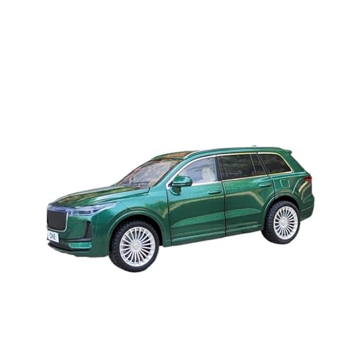 RLIUFEI Für Ideal 1:24 Simulation Legierung Auto Modell Ornamente Sammlung Sound Und Licht Pull Zurück Metall(Green) von RLIUFEI