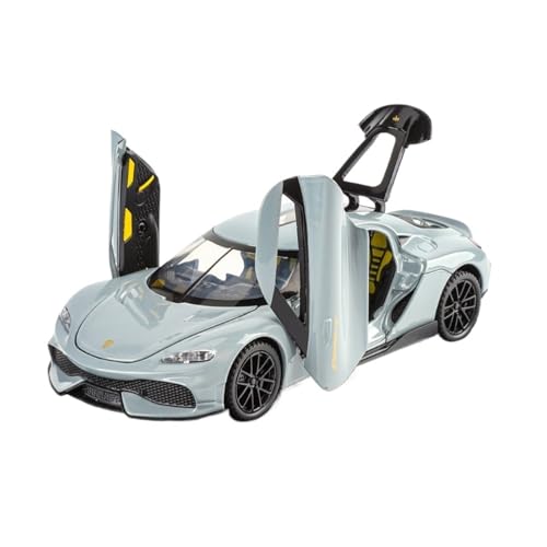 RLIUFEI Für Kenisaike Gemini Luxus-Supersportwagen Aus Legierung, Druckguss 1:32 Multifunktionales Rebound-Sammlungs-Ornamentauto(White) von RLIUFEI