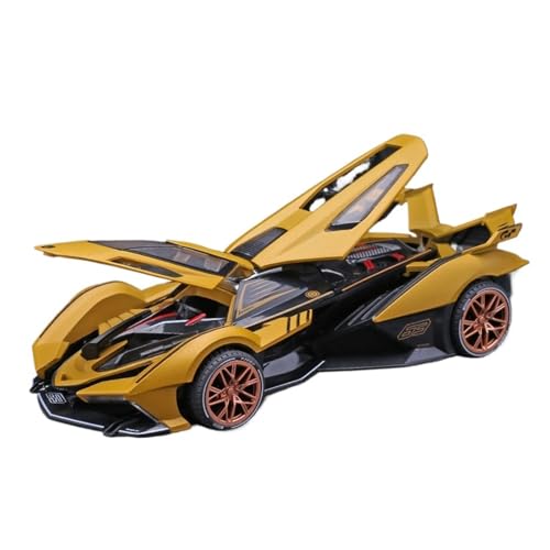 RLIUFEI Für Lambo V12 1:24 Legierung Auto Modell Ornamente Sammlung(Yellow) von RLIUFEI