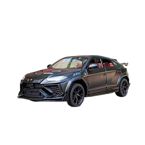 RLIUFEI Für Lamborghini Mazda Urus 1:24 Sound Und Licht Pull Back Metall Simulation Legierung Auto Modell Ornamente(Black) von RLIUFEI