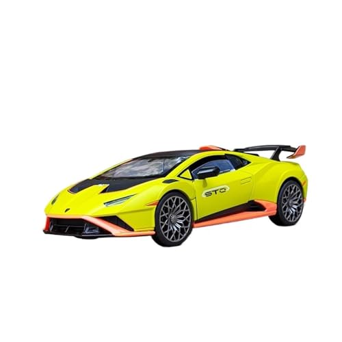 RLIUFEI Für Lamborghini STO1:24 Simulation Legierung Auto Modell Ornamente Sammlung Metall Auto(Yellow) von RLIUFEI