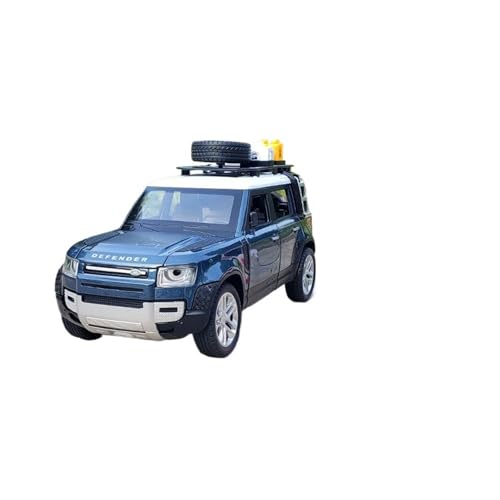 RLIUFEI Für Land Rover Defender 1:24 Legierung Automodell Mit Sound Und Licht Rebound-Funktion Kann Als Display Ornament Verwendet Werden(Blue) von RLIUFEI