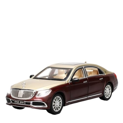 RLIUFEI Für Maybach S-Klasse 1:24 Legierung Auto Modell Ornamente Sammlung(Gold) von RLIUFEI