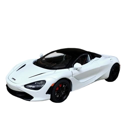 RLIUFEI Für McLaren 720s 1:24 Legierungsautomodell Mit Rücken-an-Rücken-Sound Und Licht, Vierrad-Stoßdämpfer, Sammlerornamente(White) von RLIUFEI