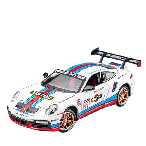 RLIUFEI Für Porsche 911 Martini GT3 Sportwagen Legierung 1:24 Ornament Modell(Blue) von RLIUFEI