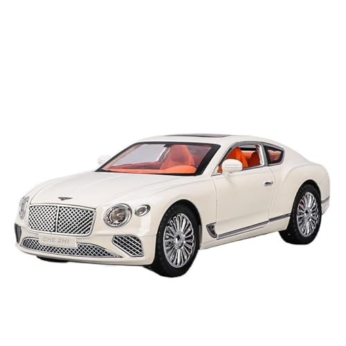 RLIUFEI Für Rolls-Royce Phantom 1:24 Legierung Auto Metall Ornamente Zurück Sound Und Licht Dekoration(White) von RLIUFEI