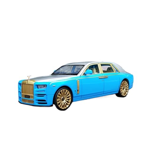 RLIUFEI Für Rolls-Royce Phantom 1:24 Limousine Sound Und Licht Pullback Simulation Legierung Auto Modell Ornamente(Blue) von RLIUFEI