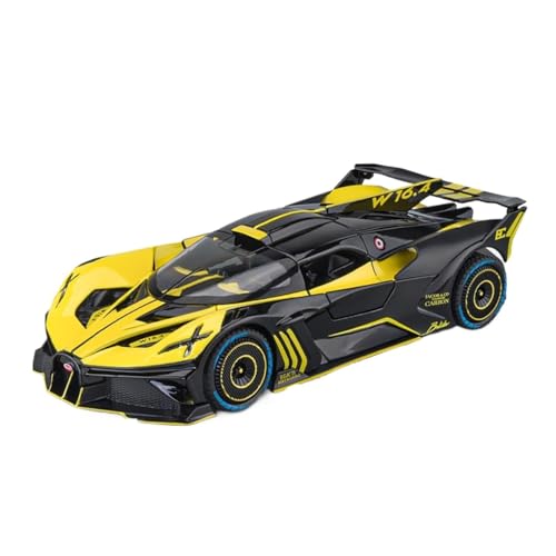 RLIUFEI Für Sprühbares 1/24 Bugatti Meteor-Legierungsautomodell(Yellow) von RLIUFEI