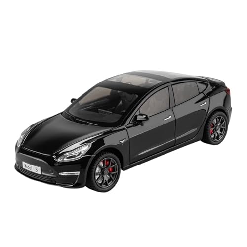 RLIUFEI Für Tesla ModelY3 Auto Modell Legierung 1/24 Auto Modell Ornamente(Black) von RLIUFEI