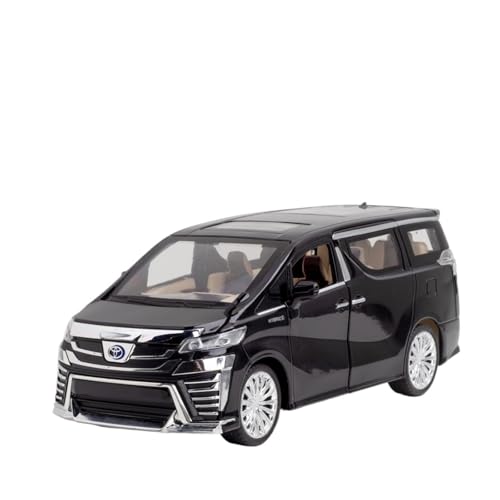 RLIUFEI Für Toyota Vellfire 1-24 Legierungsautomodellsammlung(Black) von RLIUFEI