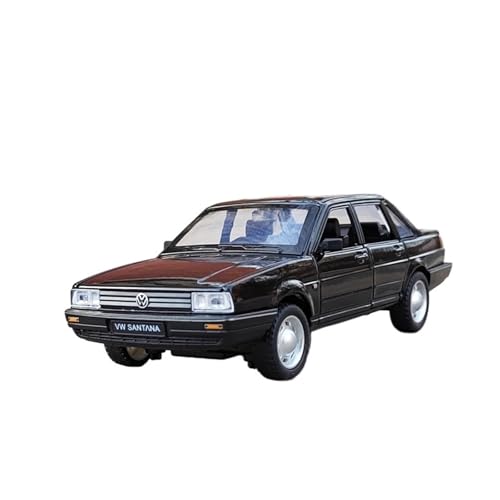 RLIUFEI Für Volkswagen Santana 1:24 Simulation Legierung Auto Modell Ornamente Sammlung Metall Auto(Black) von RLIUFEI