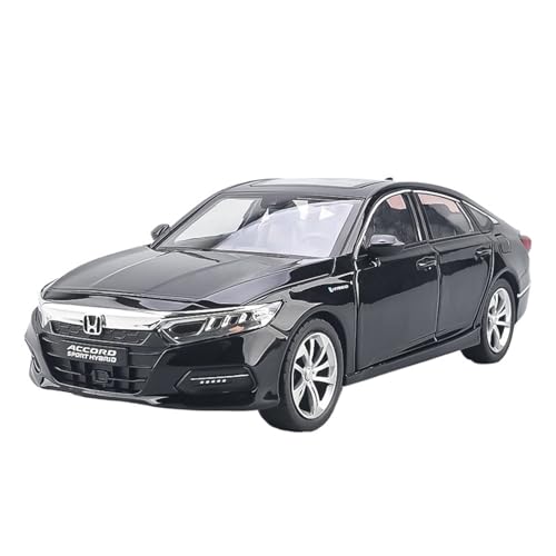 RLIUFEI Für1: 24 Accord Automodell Legierung Simulation Luxuslimousine Automodell Allradfederung Karosserie Sound und Licht(Black) von RLIUFEI