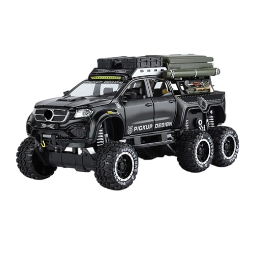 RLIUFEI Geeignet Für 1/28X Offroad-Camper-Modelle Aus Legierung Radnabe Energiespeicher Lenkrad Vorderradgestänge(Black) von RLIUFEI