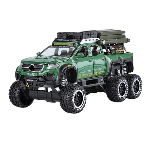 RLIUFEI Geeignet Für 1/28X Offroad-Camper-Modelle Aus Legierung Radnabe Energiespeicher Lenkrad Vorderradgestänge(Green) von RLIUFEI