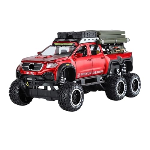 RLIUFEI Geeignet Für 1/28X Offroad-Camper-Modelle Aus Legierung Radnabe Energiespeicher Lenkrad Vorderradgestänge(Red) von RLIUFEI