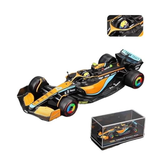 RLIUFEI McLaren F1 2022 MCL36 Formel-1-Rennwagen-Modell, Legierung, Modell Ricardo Norris Exquisite, Maßstab 1:43 (Norris Deluxe Edition) von RLIUFEI