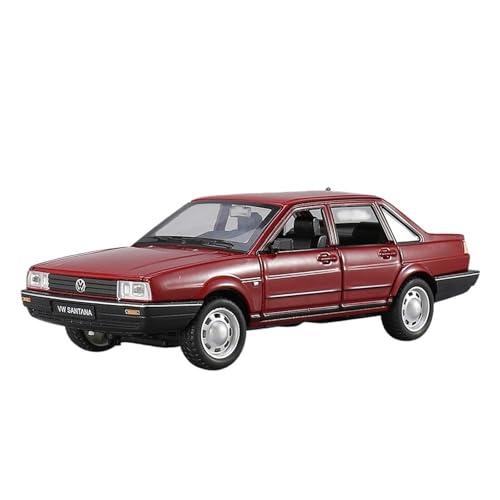 RLIUFEI for Volkswagen Santana 1:24 Alloy Car Model Ornaments Collection(Red) von RLIUFEI