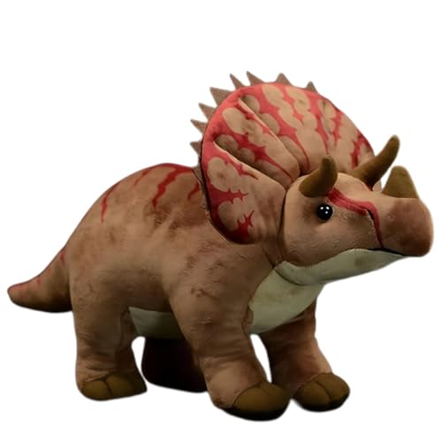 RLOMUTE Dinosaurier Kuscheliges Spielzeug Plüschtier Realistisches Dino Plüsch Stofftier Weiches für Gastgeschenke Schlafzimmer Heimdekoration Sammlergeschenk für Kinder Jungen Mädchen - Triceratops RLOMUTE Dinosaurier Kuscheliges Spielzeug Plüschtier Realistisches Dino Plüsch Stofftier Weiches für Gastgeschenke Schlafzimmer Heimdekoration Sammlergeschenk für Kinder Jungen Mädchen - Triceratops von RLOMUTE