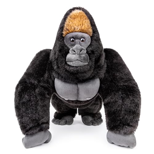 RLOMUTE Gorillas Kuscheliges Spielzeug Plüschtier Realistisches Plüsch Stofftier Weiches für Gastgeschenke Schlafzimmer Heimdekoration Sammlergeschenk für Kinder Jungen Mädchen - Silberrücken-Gorilla RLOMUTE Gorillas Kuscheliges Spielzeug Plüschtier Realistisches Plüsch Stofftier Weiches für Gastgeschenke Schlafzimmer Heimdekoration Sammlergeschenk für Kinder Jungen Mädchen - Silberrücken-Gorilla von RLOMUTE