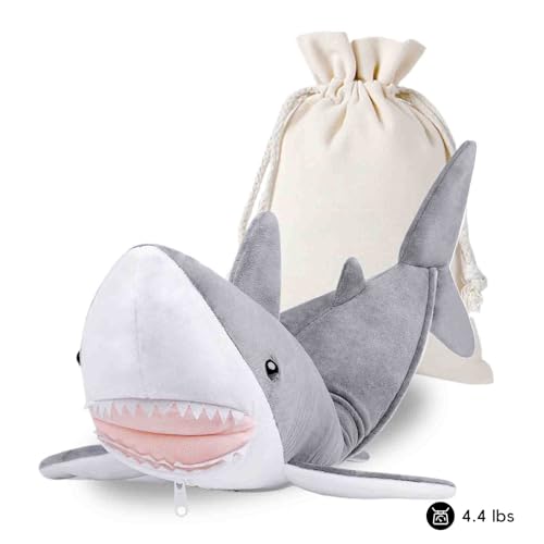 RLOMUTE Hai Gewichtetes Plüschspielzeug Mikrowellengeeignet süßes superweiches Plüschkissen zum Umarmen warm heiß kalt Geschenk für jedes Alter Kinder Jugendliche und Erwachsene 75cm 4,4lb RLOMUTE Hai Gewichtetes Plüschspielzeug Mikrowellengeeignet süßes superweiches Plüschkissen zum Umarmen warm heiß kalt Geschenk für jedes Alter Kinder Jugendliche und Erwachsene 75cm 4,4lb von RLOMUTE