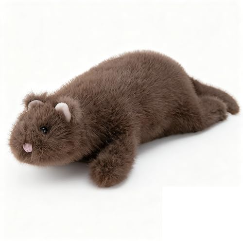 RLOMUTE Schneefrettchen Plüschtier Realistisches Stofftier Weiches Spielzeug Nerz Kuscheliges für Gastgeschenke Schlafzimmer Heimdekoration Sammlergeschenk für Kinder Jungen Mädchen 19.6 Zoll braun RLOMUTE Schneefrettchen Plüschtier Realistisches Stofftier Weiches Spielzeug Nerz Kuscheliges für Gastgeschenke Schlafzimmer Heimdekoration Sammlergeschenk für Kinder Jungen Mädchen 19.6 Zoll braun von RLOMUTE