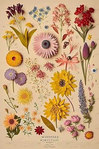 1000 Teile Puzzles für Erwachsene - Vintage Blume Exemplar Holzpuzzle für Erwachsene Anfänger, Entspannen Sie sich vom täglichen Leben, für Familien-Bindungsaktivitäten 1000 Teile Puzzles für Erwachsene - Vintage Blume Exemplar Holzpuzzle für Erwachsene Anfänger, Entspannen Sie sich vom täglichen Leben, für Familien-Bindungsaktivitäten von RMSGOZO