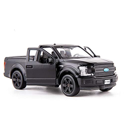 RMZ City Ford F150 Pickup Truck Casting Car Modell, Zinklegierung Spielzeugauto für Kinder, Rückziehfahrzeuge, Spielzeugauto für Kleinkinder, Kinder, Jungen, Mädchen (schwarz) von RMZ City