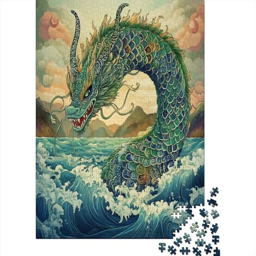 Art Dragon 1000 Stück Puzzles Für Erwachsene Teenager Stress Abbauen Familien-Puzzlespiel 1000-teiliges Puzzle Kinder Lernspiel Spielzeug Geschenk Puzzel 1000pcs (75x50cm) von RNDKAUUIE