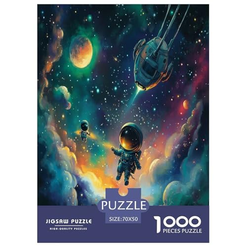 Astronaut Puzzle 1000-teilige Schwer Puzzle Spielzeug Pädagogisches Spiel Impossible Herausforderungsspielzeug Für Erwachsene Kinder 70x50cm/1000pcs Astronaut Puzzle 1000-teilige Schwer Puzzle Spielzeug Pädagogisches Spiel Impossible Herausforderungsspielzeug Für Erwachsene Kinder 70x50cm/1000pcs von RNDKAUUIE