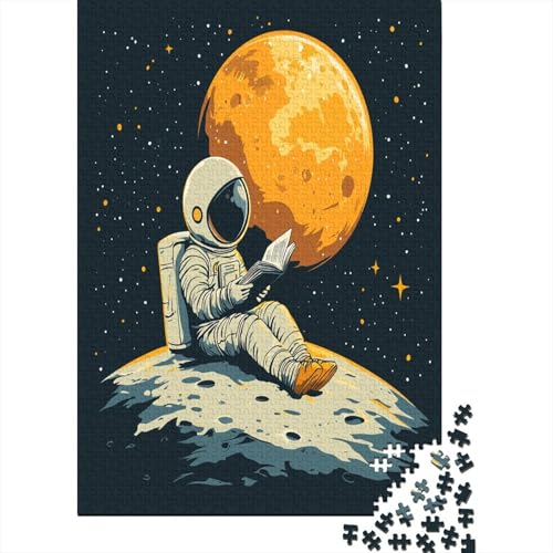 Astronauten im Weltraum Holzpuzzle Erwachsene, 1000 Teile Großes Holzpuzzle Für Erwachsene Und Kinder, Anzug Klassisches Puzzle Für Kinder Ab 12 Jahren Und Erwachsene 1000pcs (75x50cm) von RNDKAUUIE