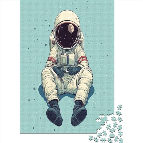 Astronauten im Weltraum Holzpuzzle Erwachsene, 1000 Teile Großes Holzpuzzle Für Erwachsene Und Kinder, Anzug Klassisches Puzzle Für Kinder Ab 12 Jahren Und Erwachsene 1000pcs (75x50cm) von RNDKAUUIE