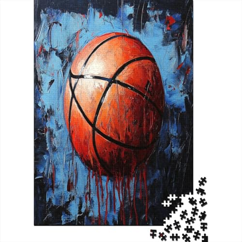 Basketball Klassische Puzzles Puzzles 1000 Teile Für Erwachsene Puzzle Spielzeug Puzzle Einzigartige Geschenk Puzzleteile Tierpuzzle Für Die Familienspielsammlung Home Decor 1000pcs (75x50cm) von RNDKAUUIE